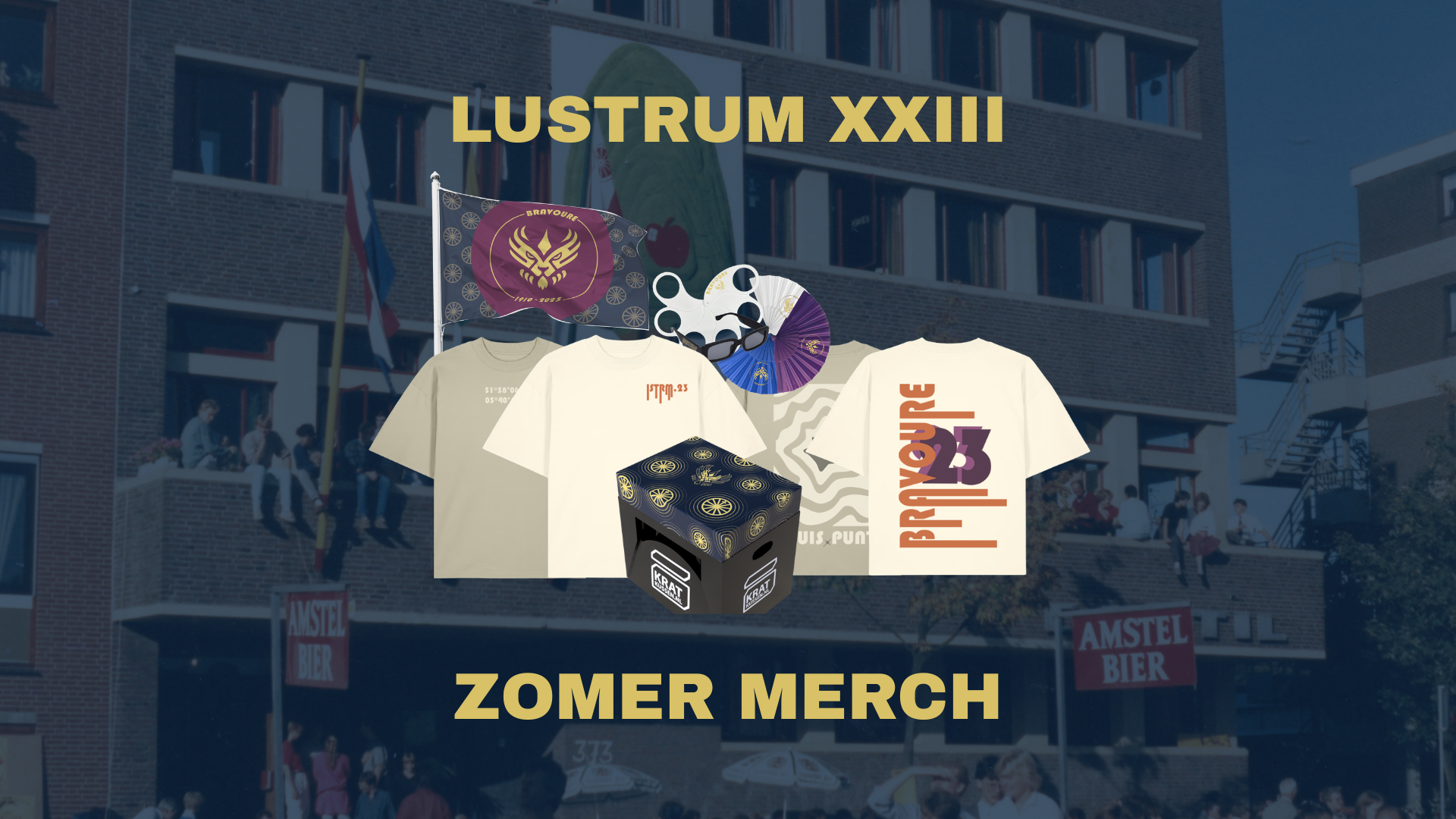 Lustrum merchandise, zomerdrop nu te koop!